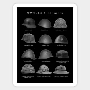 WW2 - Axis Helmets Sticker